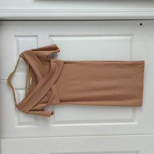 Zara viscose mini off shoulder dress